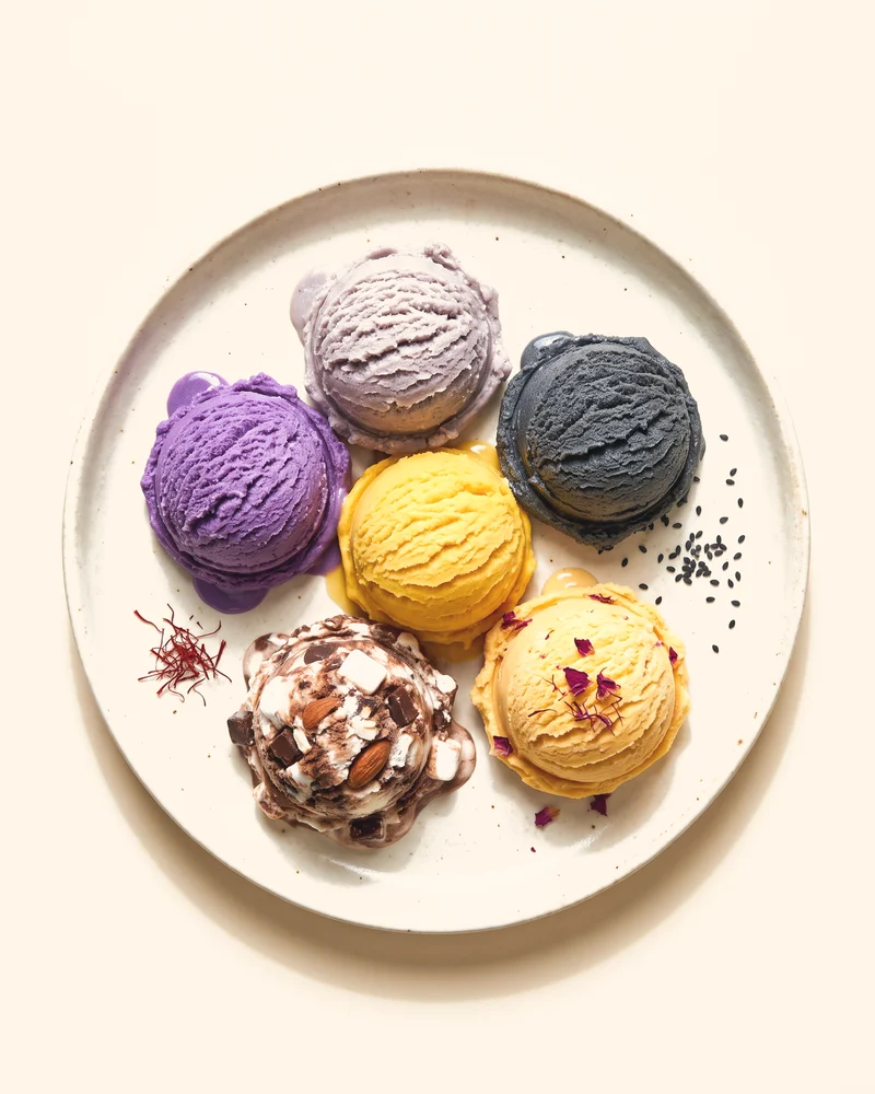 The Specialties — platter of specialty ice cream scoops