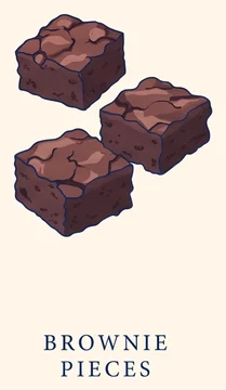 Brownie pieces